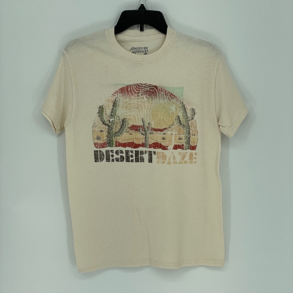 AMERICAN HIGHWAY Desert Daze Distressed Short Sleeve T-Shirt